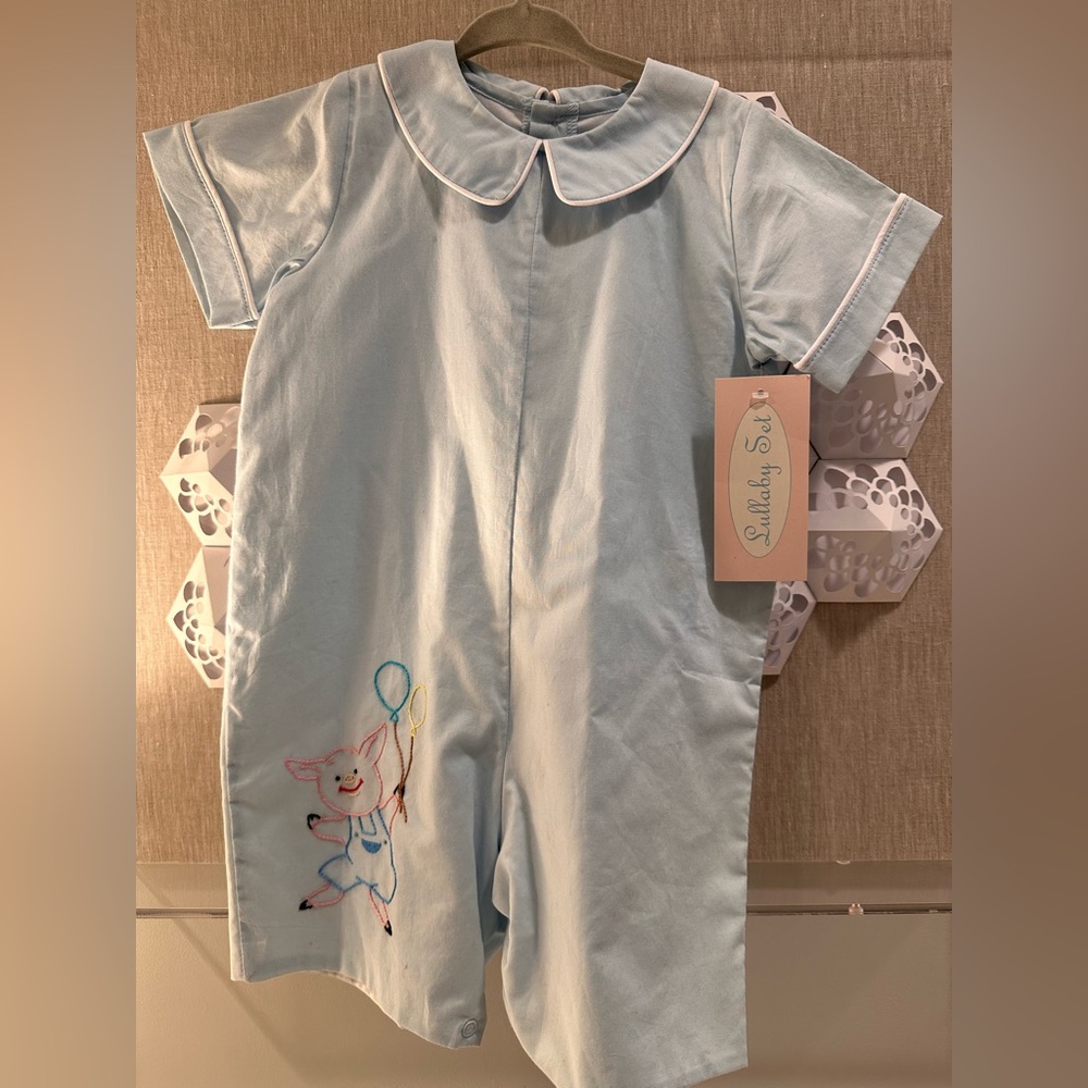 Lullaby Set Toddler Romper Pig/birthday/balloons